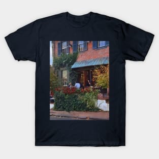 New Hope PA - Dining Out in Autumn T-Shirt